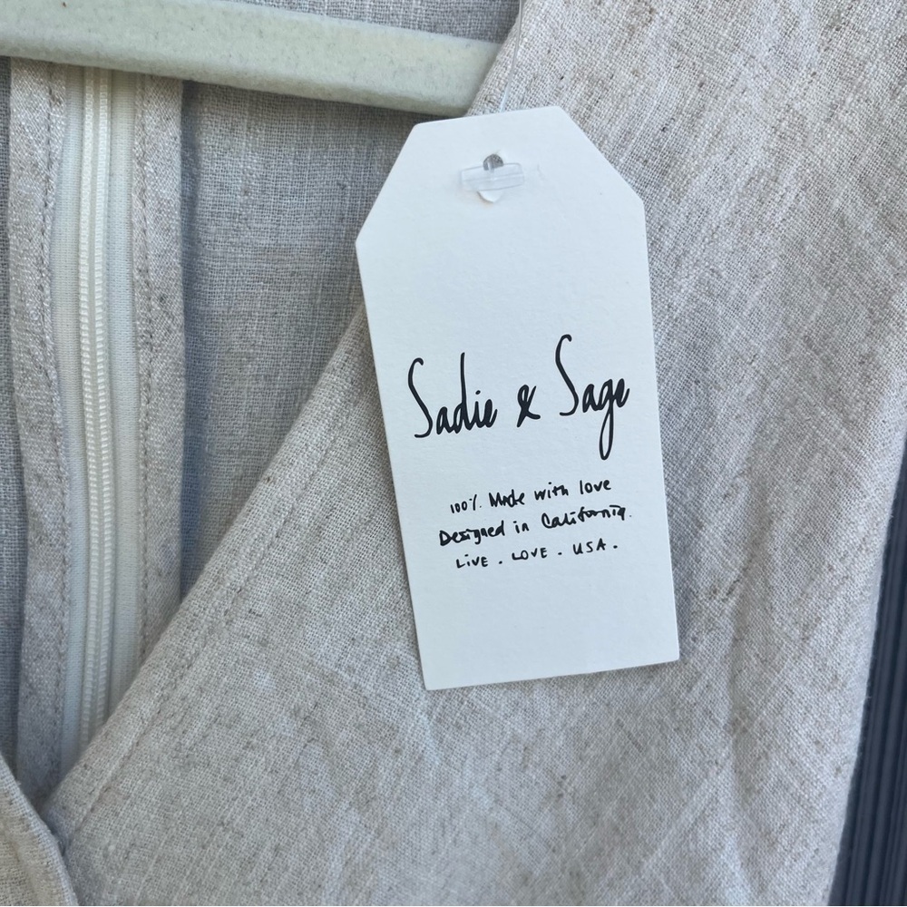 Sadie & Sage Oatmeal Sugarloaf Top Mini Dress Small - Picture 6 of 10